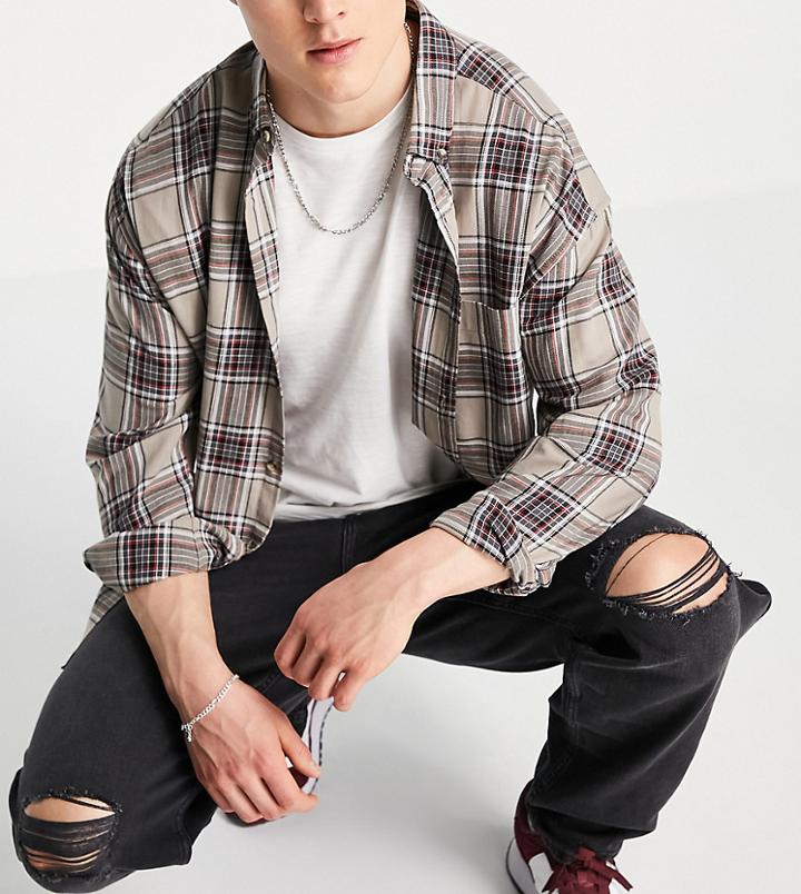 New Look Baggy 90s Fit Jeans With Rips In Black