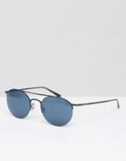 Giorgio Armarni Round Sunglasses Black - Black