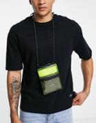 Topman Clear Cross-body Bag In Yellow-silver
