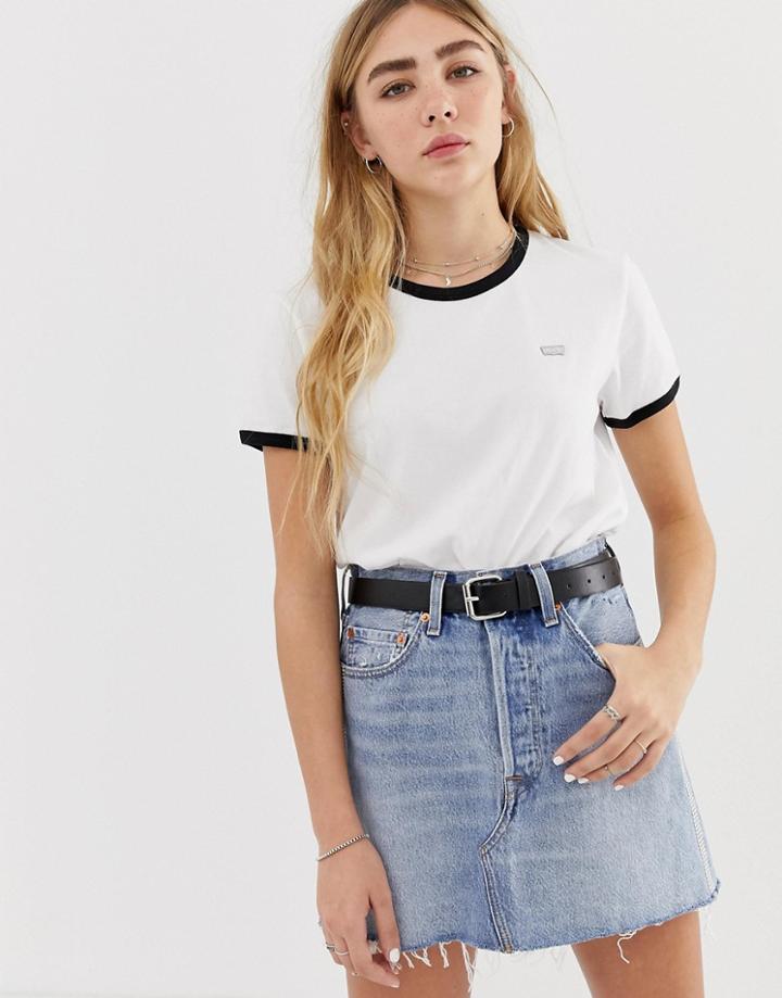 Levi's Short Sleeve Ringer T-shirt-white