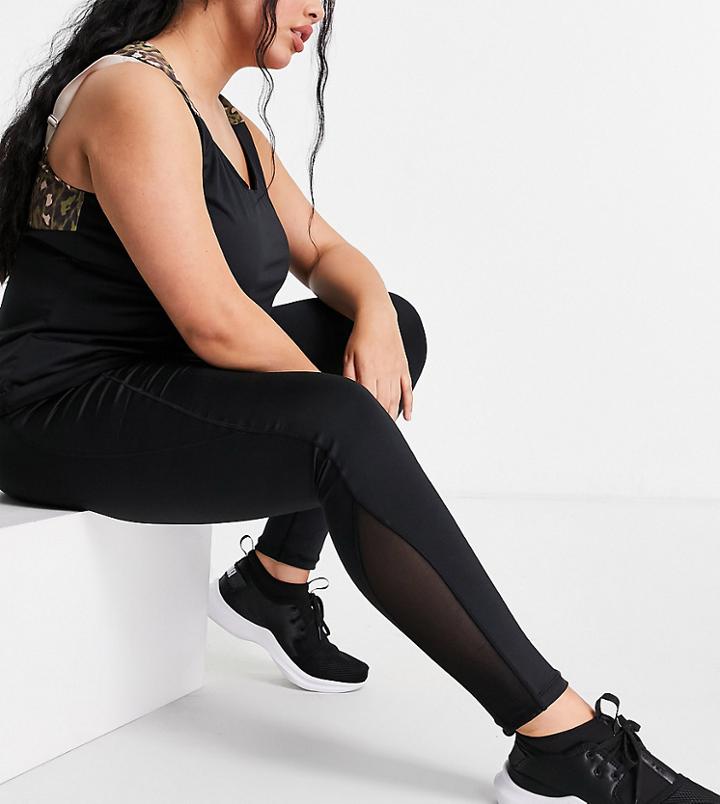 Simply Be Active Legging In Black-multi