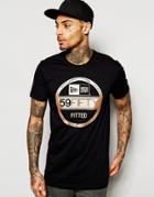 New Era T-shirt With Metallic 59fifty Logo - Black