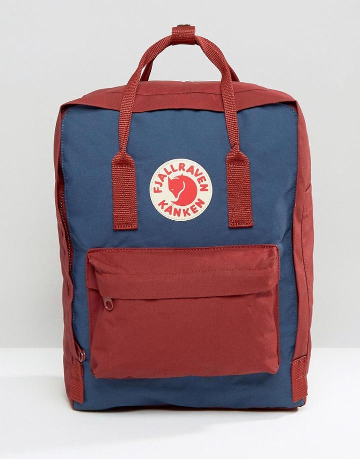 Fjallraven Contrast Kanken 16l Backpack In Blue - Blue