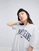 Tommy Jeans Collegiate Logo T-shirt - Gray
