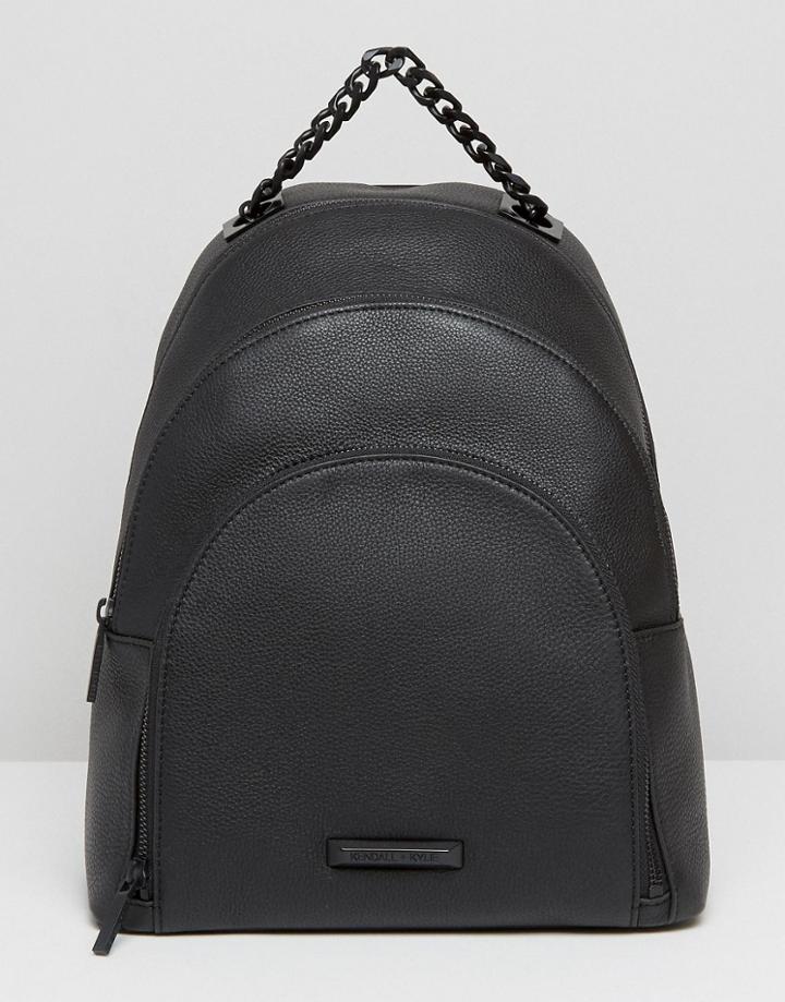 Kendall + Kylie Sloane Pebble Leather Backpack - Black