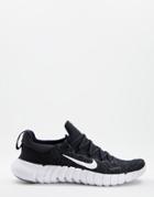 Nike Running Free Run 5 Sneakers In Off Black