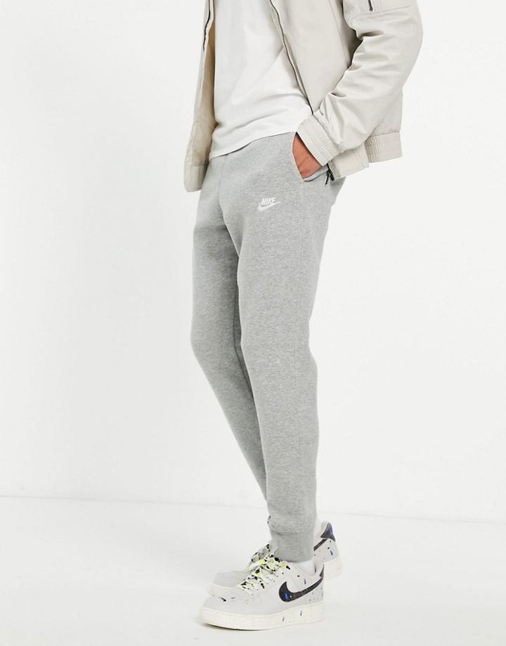 Nike Cuffed Club Sweatpants In Gray Bv2671-063-grey