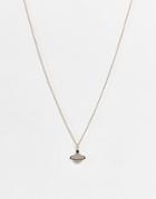 Topshop Planet Pendant Necklace In Gold