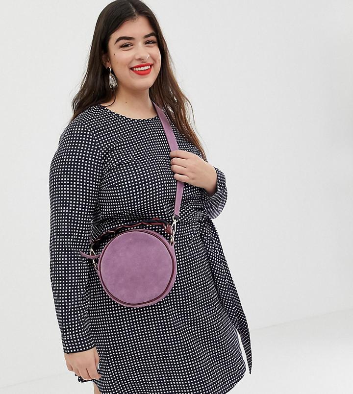 Vero Moda Curve Grid Check Dress - Navy