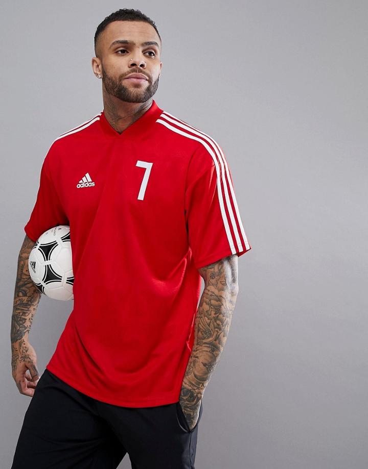 Adidas Soccer Tanip Icon T-shirt In Red Cd8343 - Red