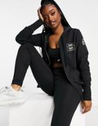 Reebok Rc Full Zip Hoodie In Black