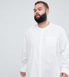 Jacamo Plus Long Sleeve Oxford Shirt - White