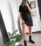 Only Mini T-shirt Dress In Black