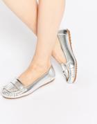 Asos Mabel Flat Shoes - Silver