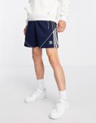 Adidas Originals Sprt Fleece Shorts In Navy