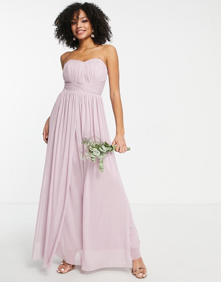 Lipsy Bridesmaid Multiway Maxi Dress In Lavender-purple