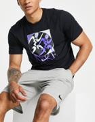 Nike Training Dri-fit Retro Graphic Logo T-shirt In Black