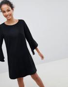 Jdy Bernadette Bell Sleeve Dress - Black