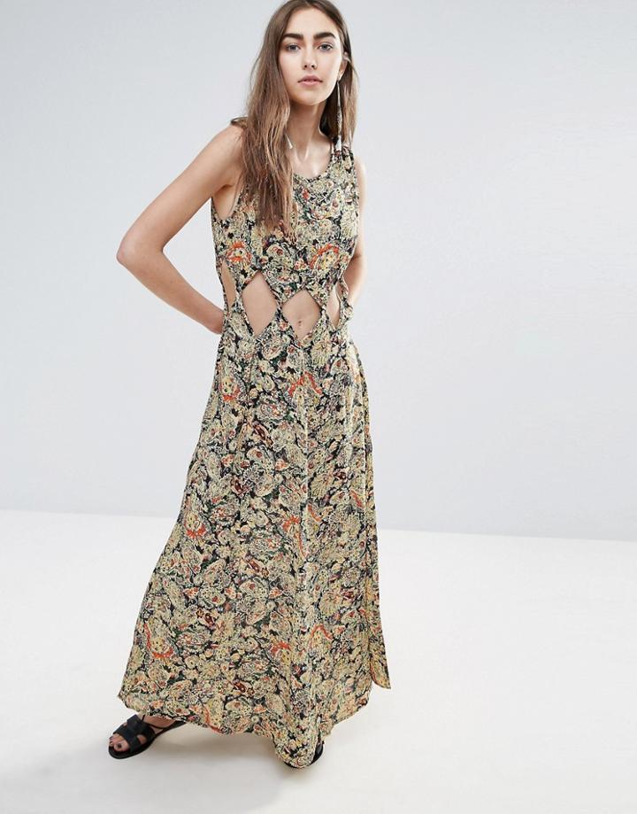 Raga Nocturnal Affair Cut Out Maxi Dress - Multi