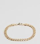 Reclaimed Vintage Inspired Curb Link Bracelet In Gold Exclusive To Asos - Gold