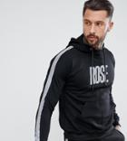 Rose London Track Hoodie In Black With Reflective Stripe Exclusive To Asos - Black