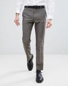 Selected Homme Slim Wedding Suit Pants - Brown
