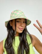 Asos Design Bucket Hat In Checkerboard Print-multi