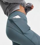 Asos 4505 Petite Icon Run Tie Waist Legging With Phone Pocket-green