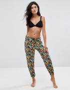 Billabong Relaxed Beach Pants In Tropical Print - Multi