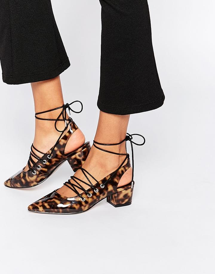 Asos Saga Pointed Heels - Tortoise