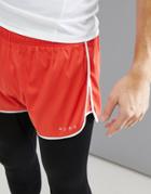 Asos 4505 Running Shorts With Contrast Trim - Red