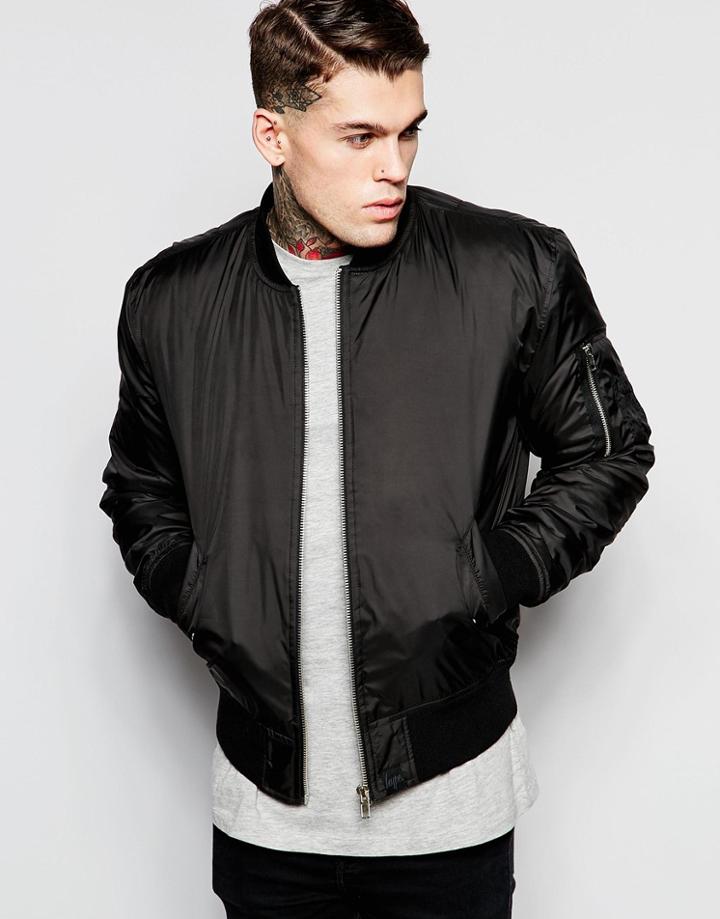 Hype Ma1 Bomber Jacket - Black