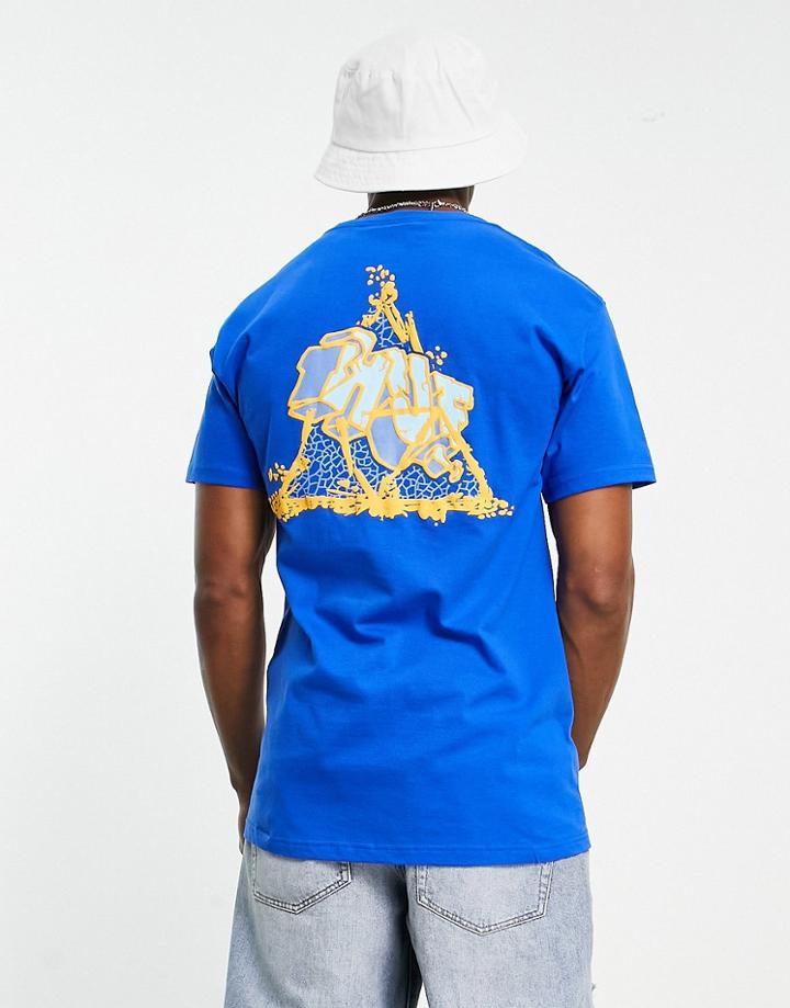 Huf Quake Print T-shirt In Blue