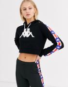 Kappa Relaxed Hoodie With Usa Stripe Taping Two-piece