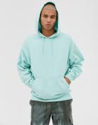 Asos Design Oversized Hoodie In Turquoise - Blue