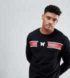 Good For Nothing Muscle Sweatshirt In Black With Logo Panel Exclusive To Asos - Black