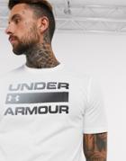 Under Armour Training Team Logo T-shirt In White