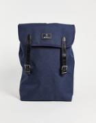 Ben Sherman Top Handle Flap Backpack In Navy