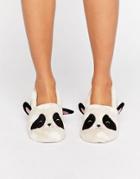 Chelsea Peers Panda Face Slipper - Gray