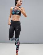 Only Play Tropical Print 7/8 Breathable Leggings - Multi