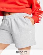 Adidas Originals Plus Essentials Shorts In Gray
