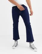 Heart & Dagger Skinny Jeans With Flare In Navy