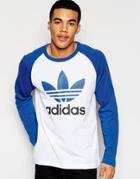 Adidas Originals Long Sleeve Raglan T-shirt Aj6957 - White
