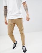New Look Skinny Chinos In Tan - Stone