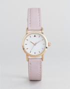 Asos Curve Mini Blush Strap Watch - Purple
