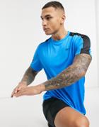 Reebok Workout Short Sleeve Tech T-shirt In Blue-blues