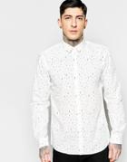 Minimum Shirt With Dash Print - Ivory