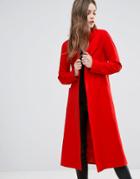 Helene Berman Longline Edge To Edge Crepe Duster - Orange