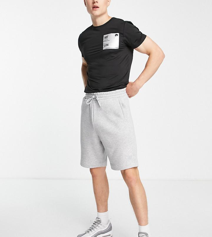 Hiit Sweat Short In Gray Heather