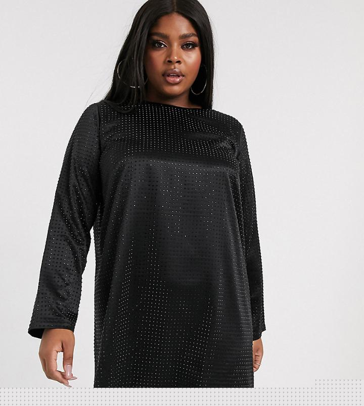 Asos Design Two-piece Knitted Midi Skirt With Mesh Detail-black